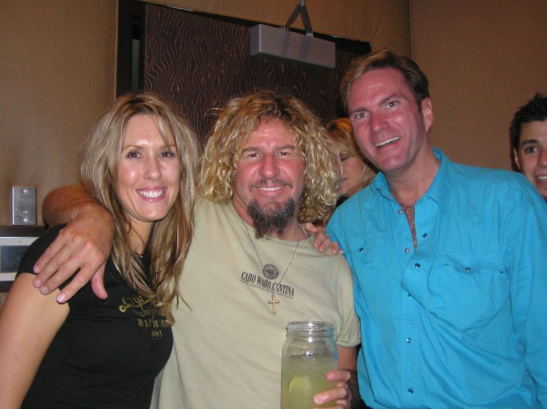 Candi, Sammy Hagar & I at Toby Keith's I Love This Bar & Grill